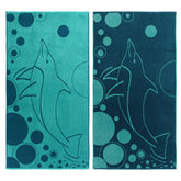 Mystic Dolphin Cotton Oversized 2 Piece Beach Towel Set